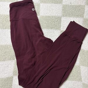 Lululemon Athletica Burgundy Leggings